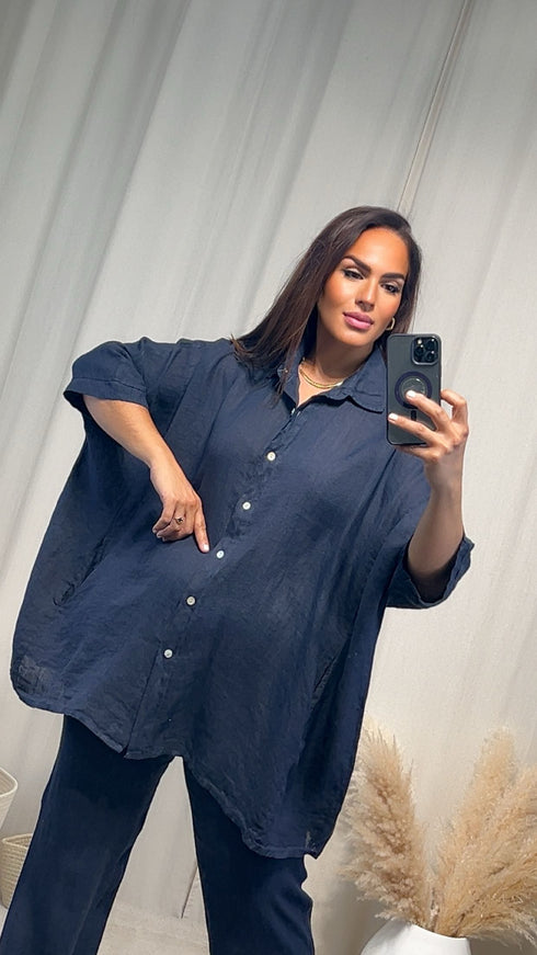 Chemise NILA lin oversize